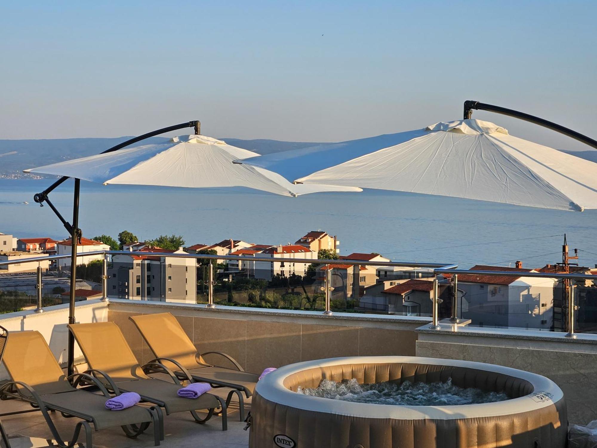 Modern Villa With Jacuzzi, Beautiful Sea View, Near Split! Villa 36A Podstrana Exterior foto